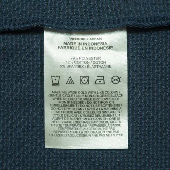 Nike Atlanta Braves Polo Shirt Mens L Blue Legacy Triblend Performance New - Picture 5 of 7